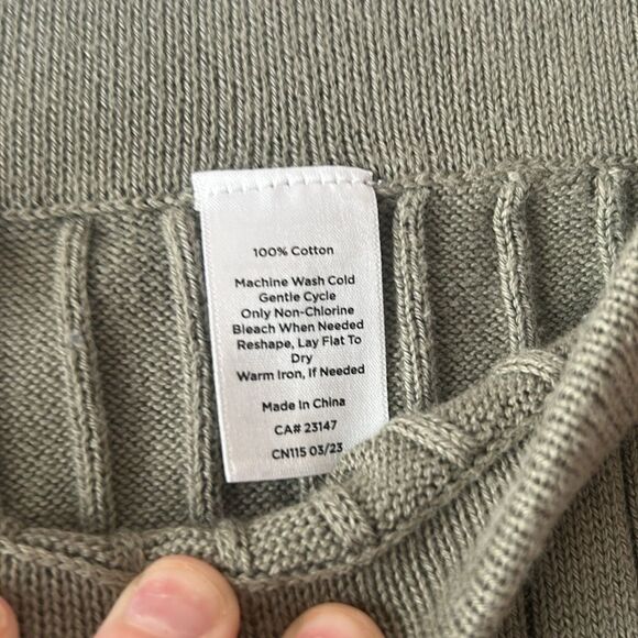 Haven Well Within Cotton Wide Leg Rib Knit Pants Size Large - Picture 3 of 4